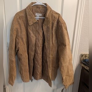 Sun River Clothing Co Men's Light Brown Genuine Leather Vintage Jacket, XXL, New